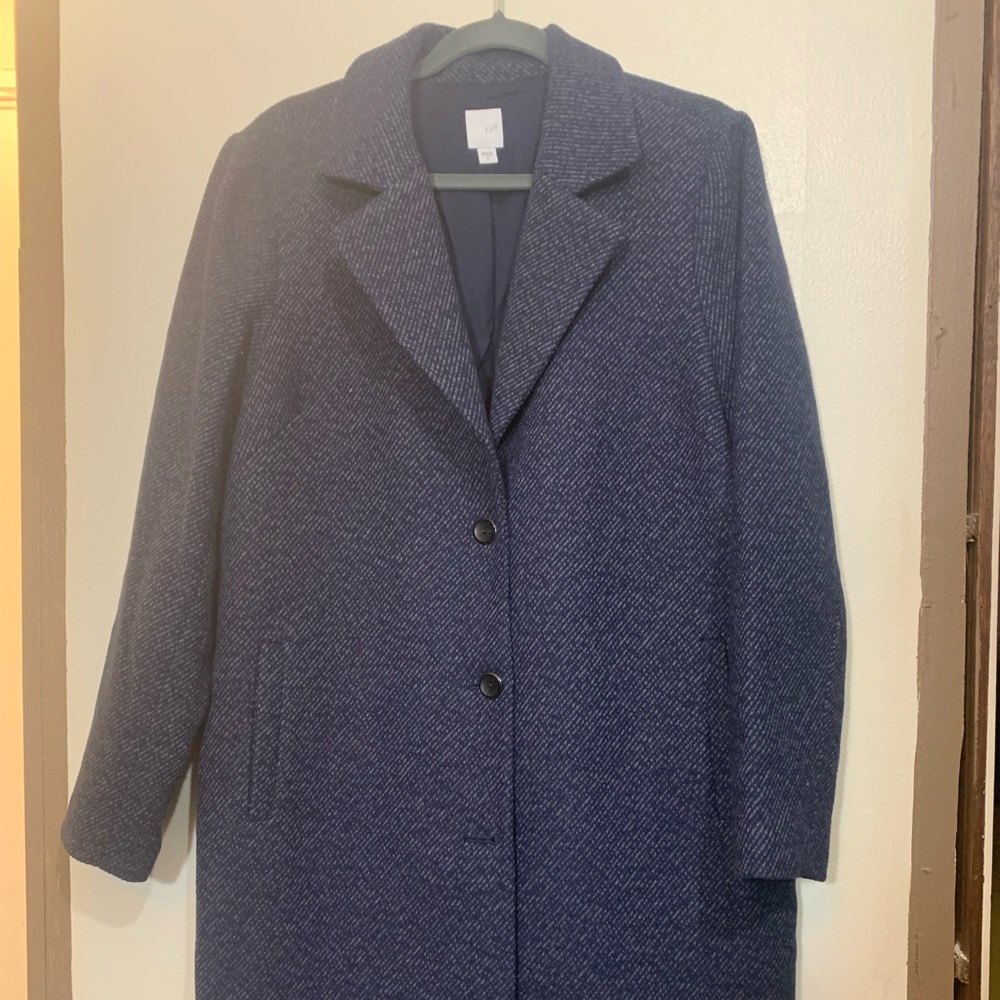 J. Jill - Wool Overcoat in Navy